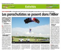 La Montagne-30-07-2014-Championnats de France Parachutistes